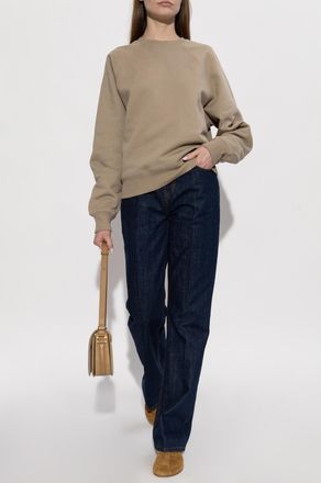 Ami Oversize Sweatshirt, Womens, Beige