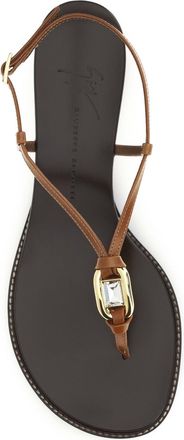 Giuseppe Zanotti Womens Sandals Amhelia Tan Leather Calf