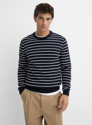 Le 31 Mens Nautical stripe sweater