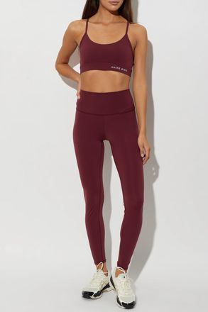 Anine Bing Eve Training Bra, Womens, Burgundy