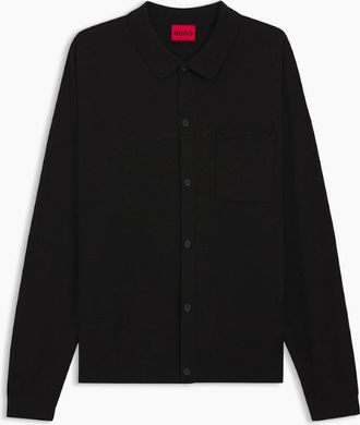 HUGO BOSS Mens HUGO San Jordan CV Sweater 001 Black - Size: 44