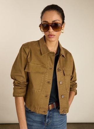 Baukjen Nata Cropped Jacket in Taupe at Nordstrom, Size 12