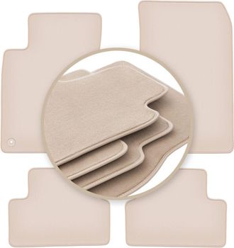 OEM Alfombrillas Beige Premium Para Mercedes Cla C117 Sed&aacute;n 2013-2019