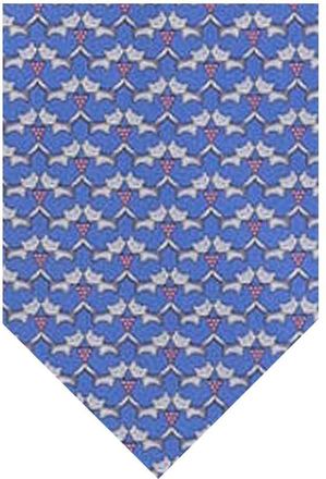 Ferragamo Light Blue Graphic Tie