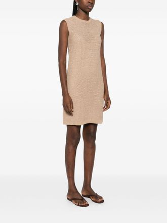 Fabiana Filippi Open-Knit Dress - Beige