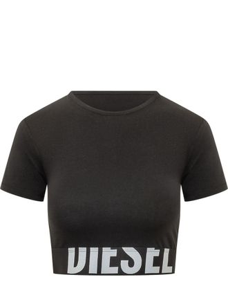 Diesel Black Logo Crew Neck T-Shirt