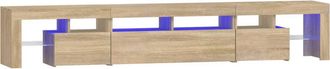 vidaXL Vidaxl - Mueble De Tv Con Luces Led Roble Sonoma 230x36,5x40 Cm