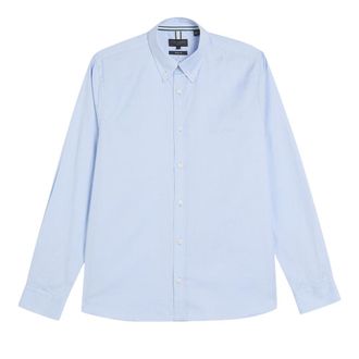 Ted Baker Allarde Regular Merkshirt In Lichtblauw Oxford-stof