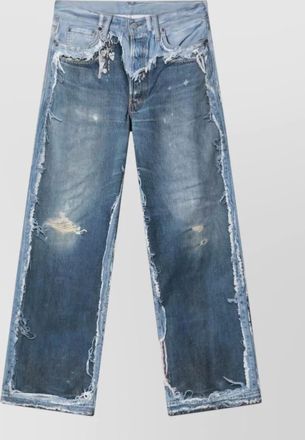 Acne Studios trompe l oeil jeans mid rise trousers
