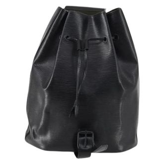 Louis Vuitton Pre-owned Backpacks, female, Black, Size: ONE SIZE Pre-owned Leather Backpack