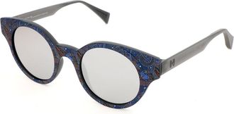 Italia Independent II IS038 DRG.149 Womens Sunglasses Blue Size 47