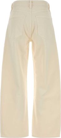 A Gold E Womens Arc Jeans Beige Recycled Cotton