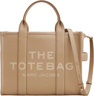 Marc Jacobs Tote Bags, female, Brown, Size: ONE SIZE The Leather Medium Tote Bag