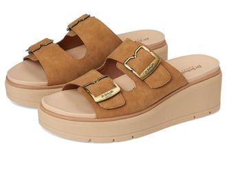 Dr. Scholls Nice Day Max Og Womens Wedge Shoes Honey Brown Smooth : 7.5 M, Leather