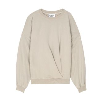Isabel Marant Sweatshirts, female, Beige, Size: S Sauria Sweatshirt