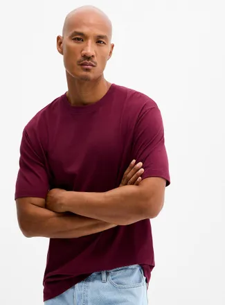 Le 31 Mens 100% organic cotton T-shirt Longline fit