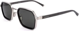 Gucci Grey Geometric Mens Sunglasses GG2074S 001 51