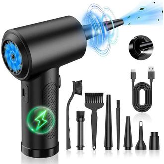 Elle Aerosol De Aire Comprimido Inal&aacute;mbrico Recargable Por Usb De 51.000 Rpm - Reemplazo Ideal Para Latas De Aire Comprimido - Reutilizable, No Requiere La