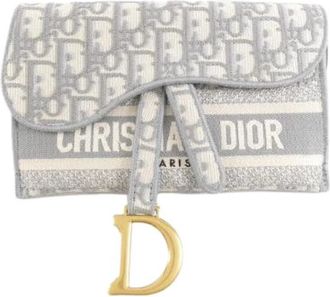 Dior Pre-owned Oblique Canvas Shoulder Bag - Dames - Vintage Heuptassen - Grijs - ONE Size - Vintage