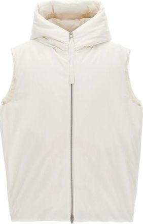 Jil Sander 01 Vest - Heren - Bodywarmers - Wit - M - Polyester - Jassen