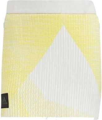 adidas (WMNS) adidas Statement Primeknit Skirt Asia Sizing Yellow White HG1689