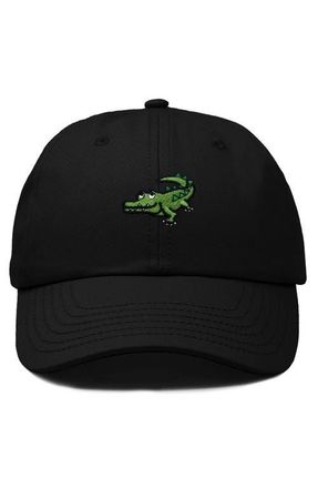 Dalix Alligator Embroidered Wildlife Cap in Black at Nordstrom