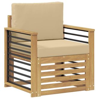 vidaXL Conjunto De Sof&aacute;s De Exterior Poli&eacute;ster Blanco Vidaxl