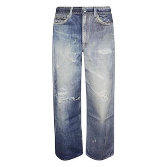 Our Legacy Straight Jeans, male, Blue, Size: W38 Full Cut Jeans