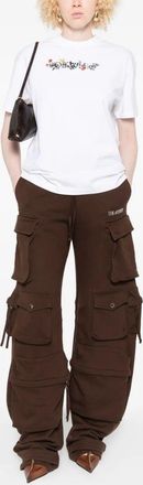 Off-white Maglietta normale con fiori Bookish bianco sporco Bianco Nero