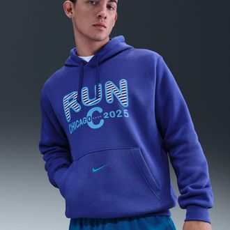 Nike Mens Nike Sportswear Club Fleece Pullover Hoodie in Purple | HQ4281-539