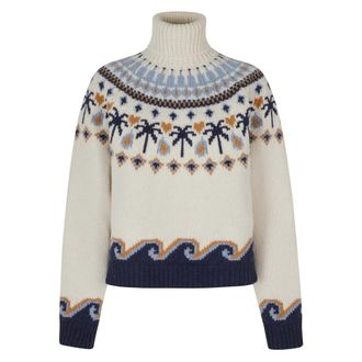 Alanui Sweet Winter Sweater - Dames - Truien - Beige - Maat: XS Wol