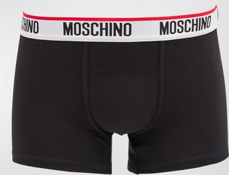 Moschino Mens 2-Pack Classic Logo Trunks