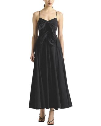Derek Lam Unity Poplin Tie Front Dress
