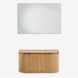 Sklum Sklum - Conjunto De Mueble De Ba&ntilde;o En Madera De Mango Analis