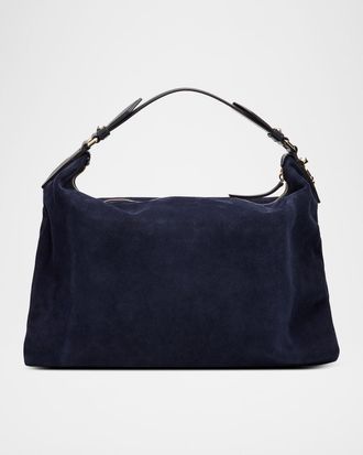 Jimmy Choo London Ana Suede Hobo Bag