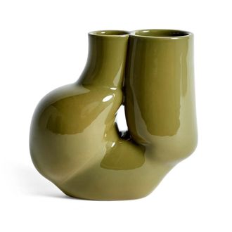 HAY W&S Chubby Vase, olivgr&uuml;n