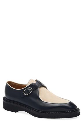 John Lobb Smith Colorblock Buckle Chukka Loafer in Midnight/Mist/Sand at Nordstrom, Size 10.5Us