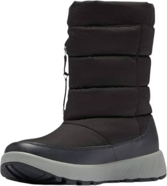 Columbia Womens Paninaro Omni-Heat Pull On Snow Boot In Black/stratus