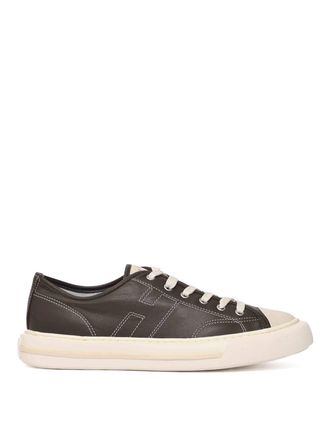 Hogan Rebel Sneakers In Brown Leather