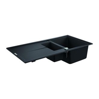 GROHE Fregadero De Composite Con Escurridor K400 Granito Negro 31642ap0 - Grohe