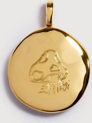 Monica Vinader Gold Sienna Spiro Deia Round Locket