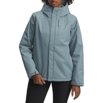 Under Armour Porter 3-in-1 Jacket in Serpentine //Jasper Blue at Nordstrom, Size X-Small