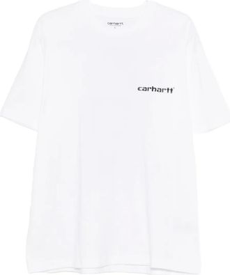 Carhartt Work in Progress S/S Caps logo T-shirt - men - Cotton - S - White