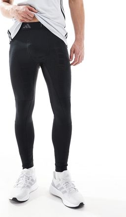 adidas adidas Training - Tech-fit Cold Ready - Leggings neri sportivi termici-Nero