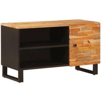 vidaXL TV Cabinet with Shelf Brown 80 x 33 x 46 cm Solid Mango Wood vidaXL