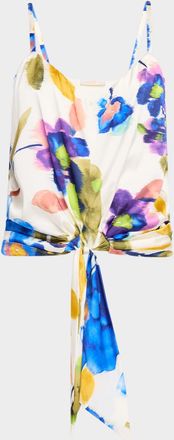 Ramy Brook Dellia Floral Sleeveless Blouse