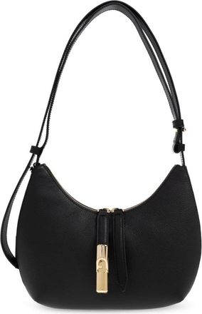 Furla Goccia Kleine Schoudertas - Dames - Schoudertassen - Zwart - ONE Size - Leer - Tassen