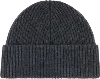 Ami QUOTA Virgin Wool Beanie - Gray