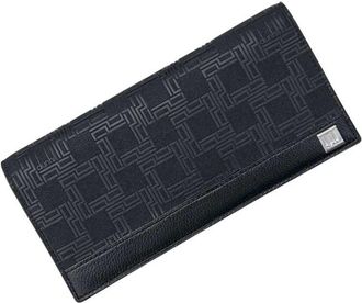 Dunhill Black Leather Long Wallet (Bi-Fold) (Pre-Owned)