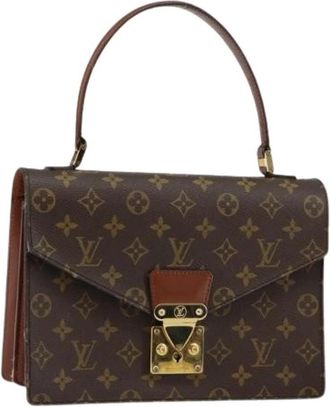 Louis Vuitton Pre-owned Canvas Handtas - Dames - Vintage Handtas - Bruin - ONE Size - Vintage